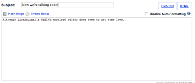 LiveJournal HTML Editor