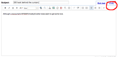 LiveJournal Visual Editor
